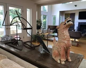 Sculpture on Great Console Table