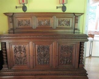 Heavily Carved Sideboard