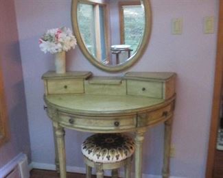 Vanity, Mirror & Stool