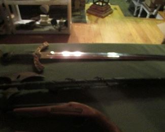 My son's sword and medieval collection