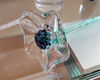 Glass Flower Figurine