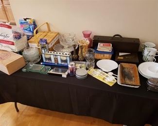Assortment of Kitchenware, Decor, and Games