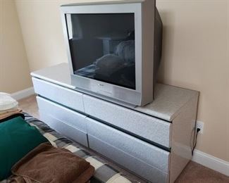 Vintage 80s Dresser, and Television