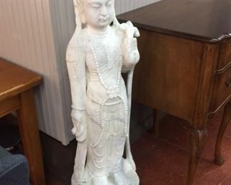 Kuan Yin Marble Floor Statue