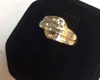 14kt Gold Pave Diamond Ring