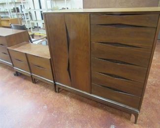 Danish Mid Century Bow Tie Chifferobe