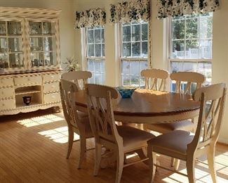 Shabby Chic Kitchen Set with Matching Cabinet