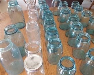 Ball canning jars - pints and quarts (no lids)