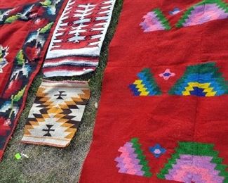 Some of the rugs - Mexican and Southwest