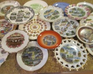 Souvenir plates and souvenir spoons