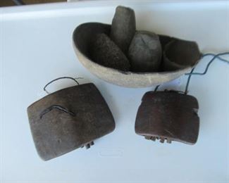 Stoneware and African bells