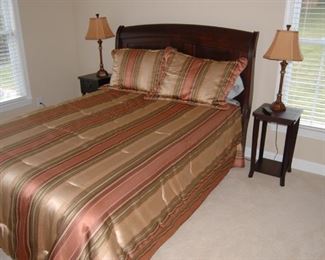 Guest room bed and night stands of course from Furniture Land South