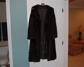 Full length Mink fur coat