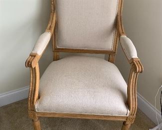 We have a pair of these arm chairs....perfect condition