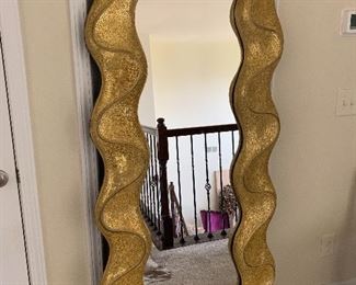 Funky gold mirror