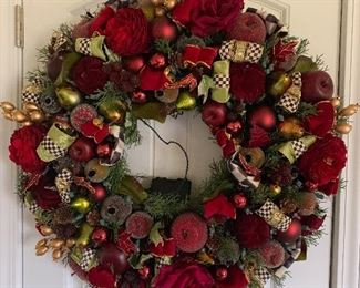 McKenzie Childs Christmas wreath