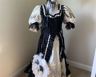 Vintage handmade Victorian Parlor Dress