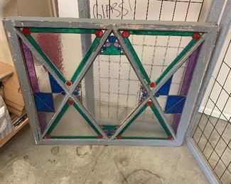 Vintage Stained glass window