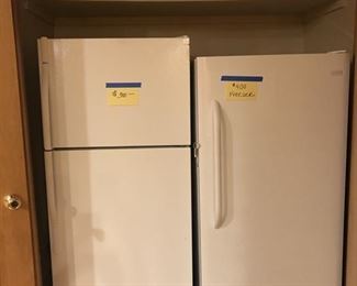 Almost new Refrigerator and Freezer