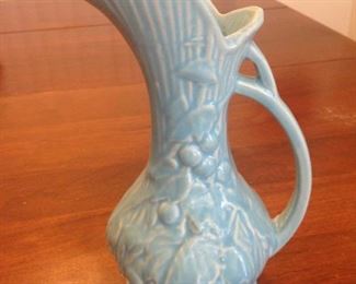 Vintage 1940s McCoy pitcher with berries. No damage.
