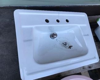 One of many good looking sinks. We have porcelain and a few cast iron 