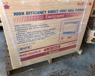 High efficiency heaters new in box. Have LP gas and natural gas too. Rinni