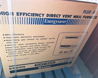 Natural Gas Rinni wall heaters.