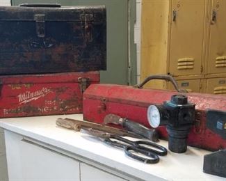 Vtg Toolboxes and Tools