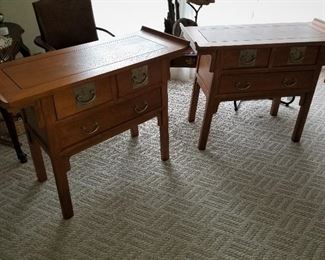 Teak Wood End Tables