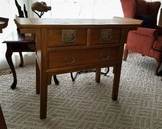 Teak Wood End Table