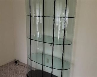 Oval Glass Display Cabinet