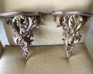 ITALIAN HAND CARVED SCONCES 