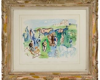 Raoul Dufy French 1877 1953 Track 2 Watercolor