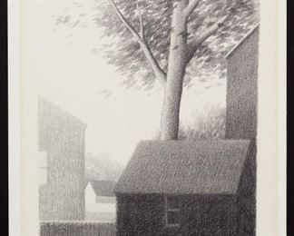 Robert Kipniss American b.1931 Late Light Graphite on Paper
