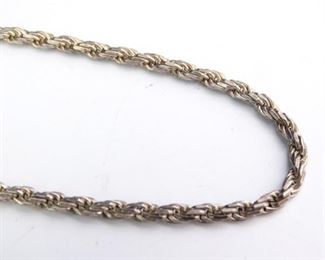 15 925 Sterling Silver Braided Necklace Chain