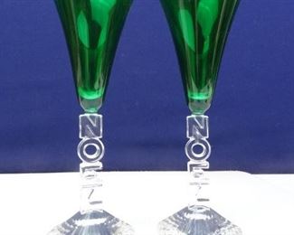Green Noel All Purpose Cristal dArques Goblets