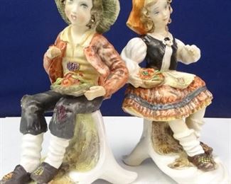 Porcelain Statuettes in a Country, Colonial