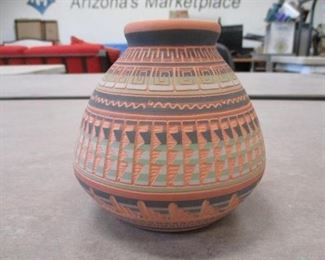 Navajo Etched Pot