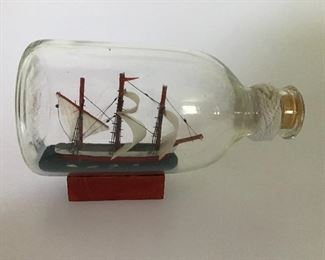 Ship in Bottle miniature