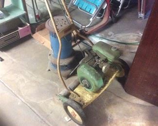 Very early gas lawn mower