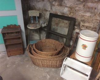 Old laundry baskets