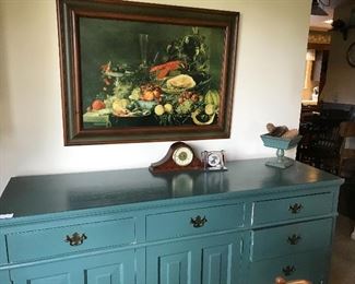 Painted maple buffet