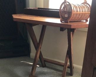 Vintage fold up pine table