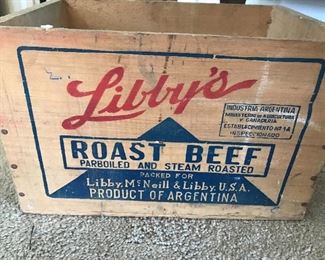 Vintage Libby's packing crate