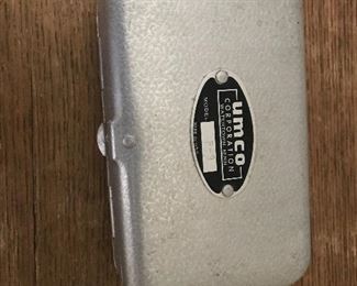 Vintage aluminum UMCO tackle box