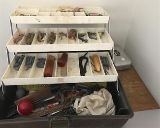 Vintage tackle box
