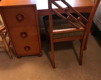 Vintage desk and chair