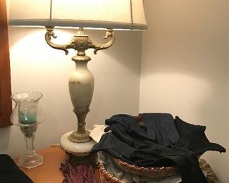 Marble base lamp
