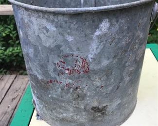 Vintage galvanized bucket