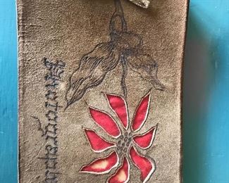 Antique Suede autograph book